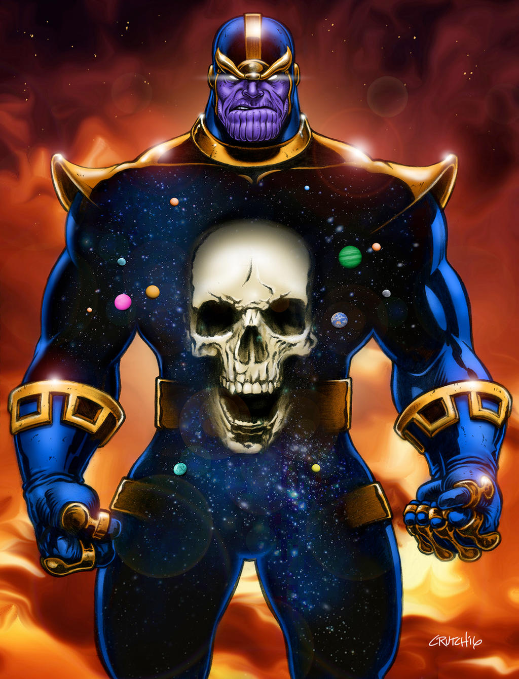 Thanos Destroyer of Worlds by MichaelCrutchfield on DeviantArt