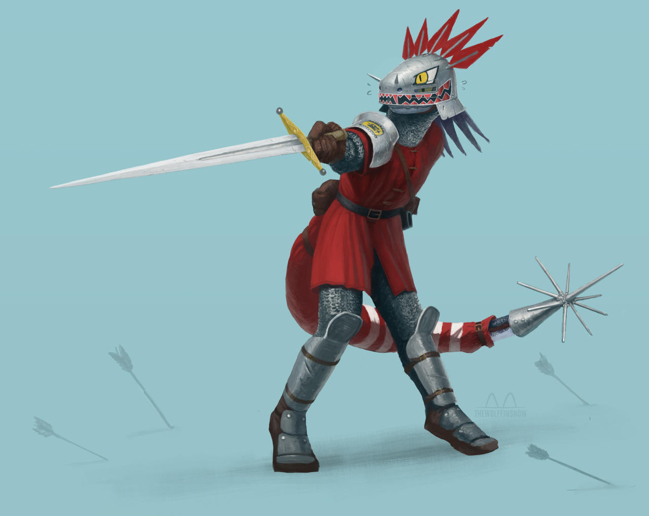 Lizard knight by TheWolffInSnow on DeviantArt