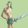 Link readies his sword