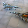 Mirage IIIE and Mirage IIIR - 1:200 paper models