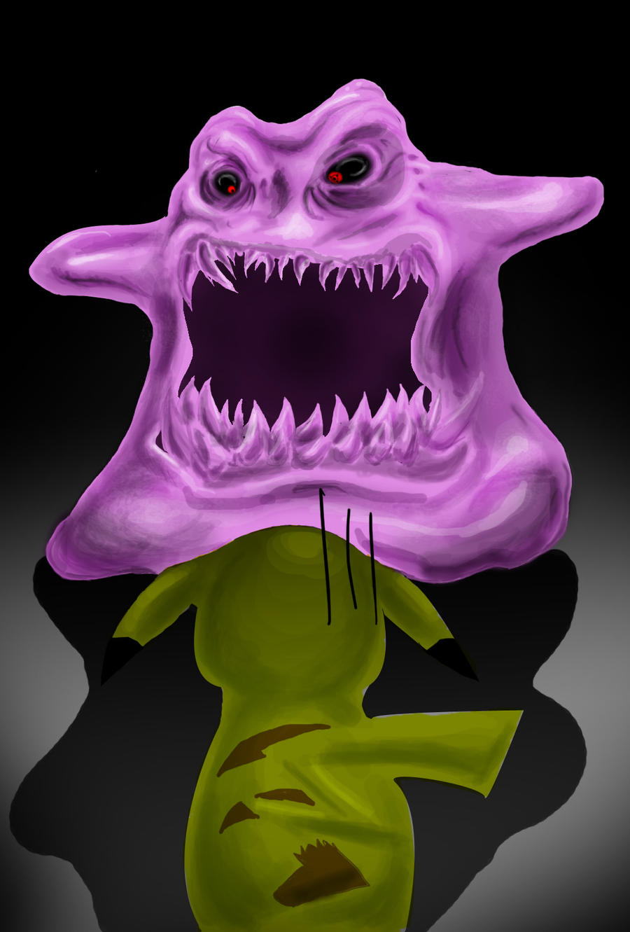 Dittos Scary Face by DrakeStirLawl on DeviantArt