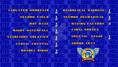 Level Select - Sonic Isolated by sonicisolated2022 on DeviantArt