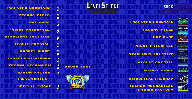 Main Level Select - Sonic Isolated by sonicisolated2022 on DeviantArt