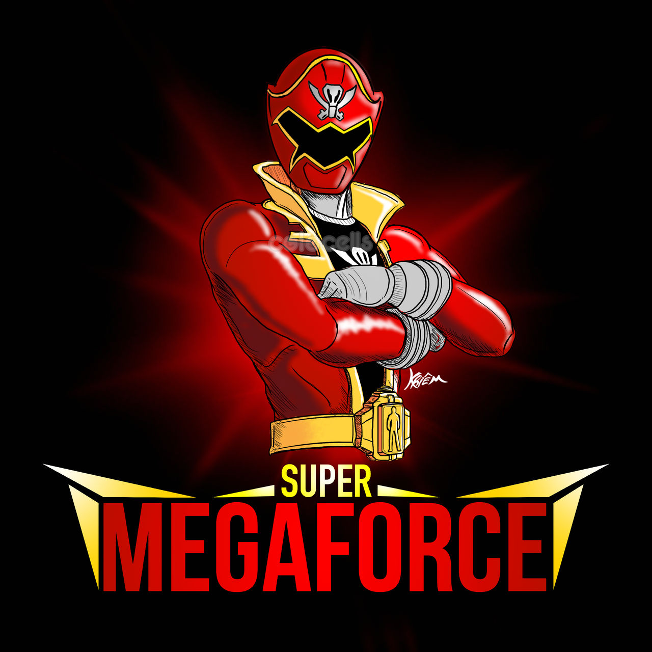 Power Rangers Megaforce Red Deviantart Power Rangers Super Megaforce - Red by slastbeast on DeviantArt