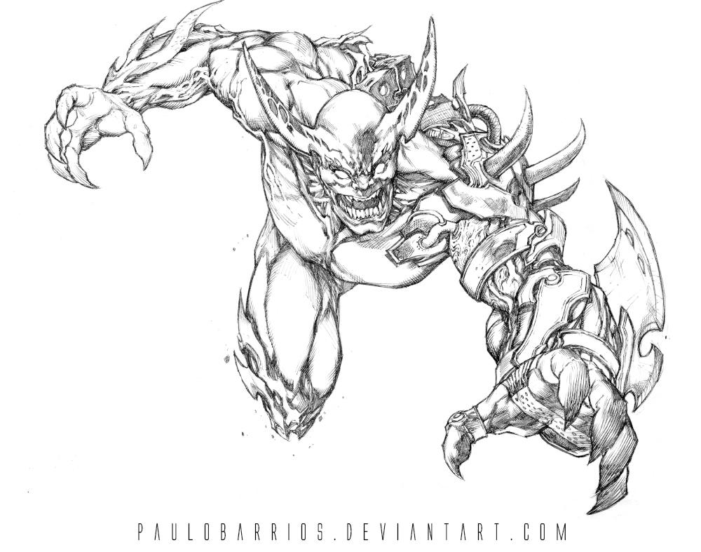 monster pencils by paulobarrios on DeviantArt