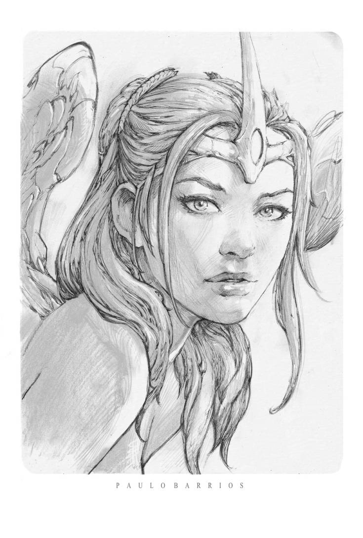 Grace sketch by paulobarrios