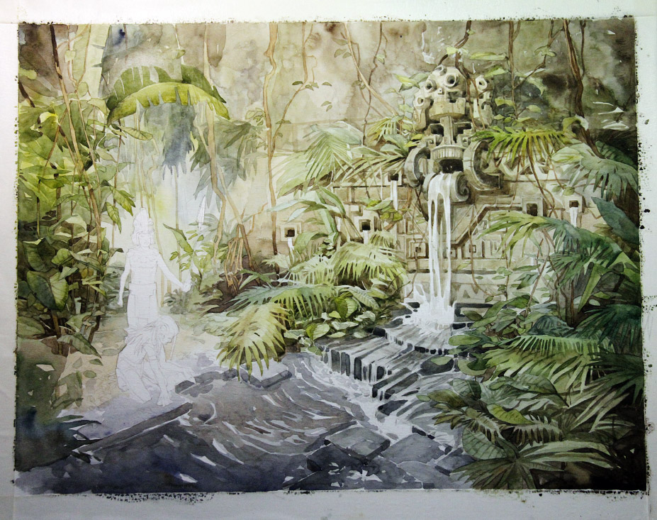 Junes Waterfall. Wip2.