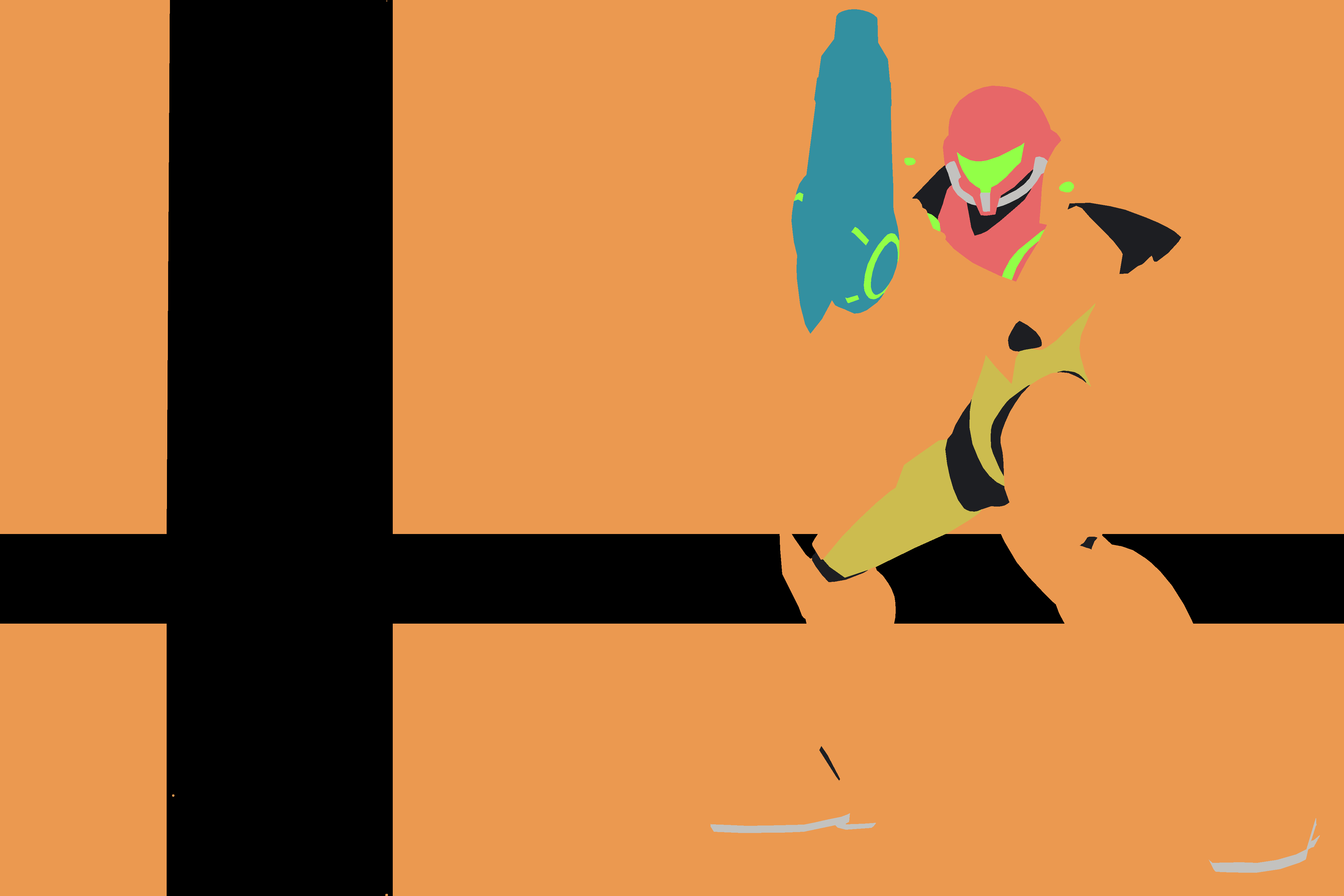 SSBU Samus Minimalist Wallpaper by Jamadow on DeviantArt