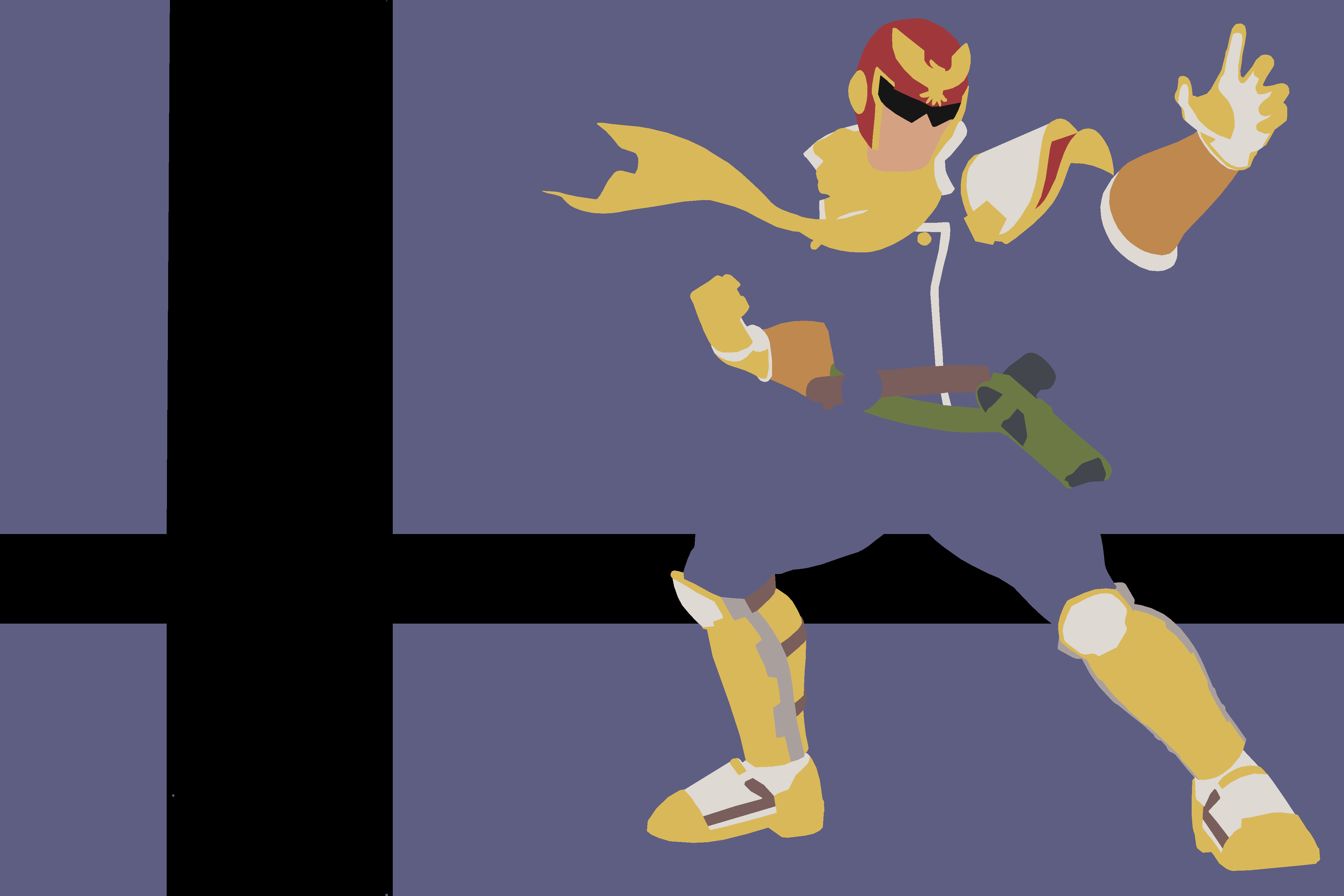 SSBU Captain Falcon Minimalist Wallpaper by Jamadow on DeviantArt