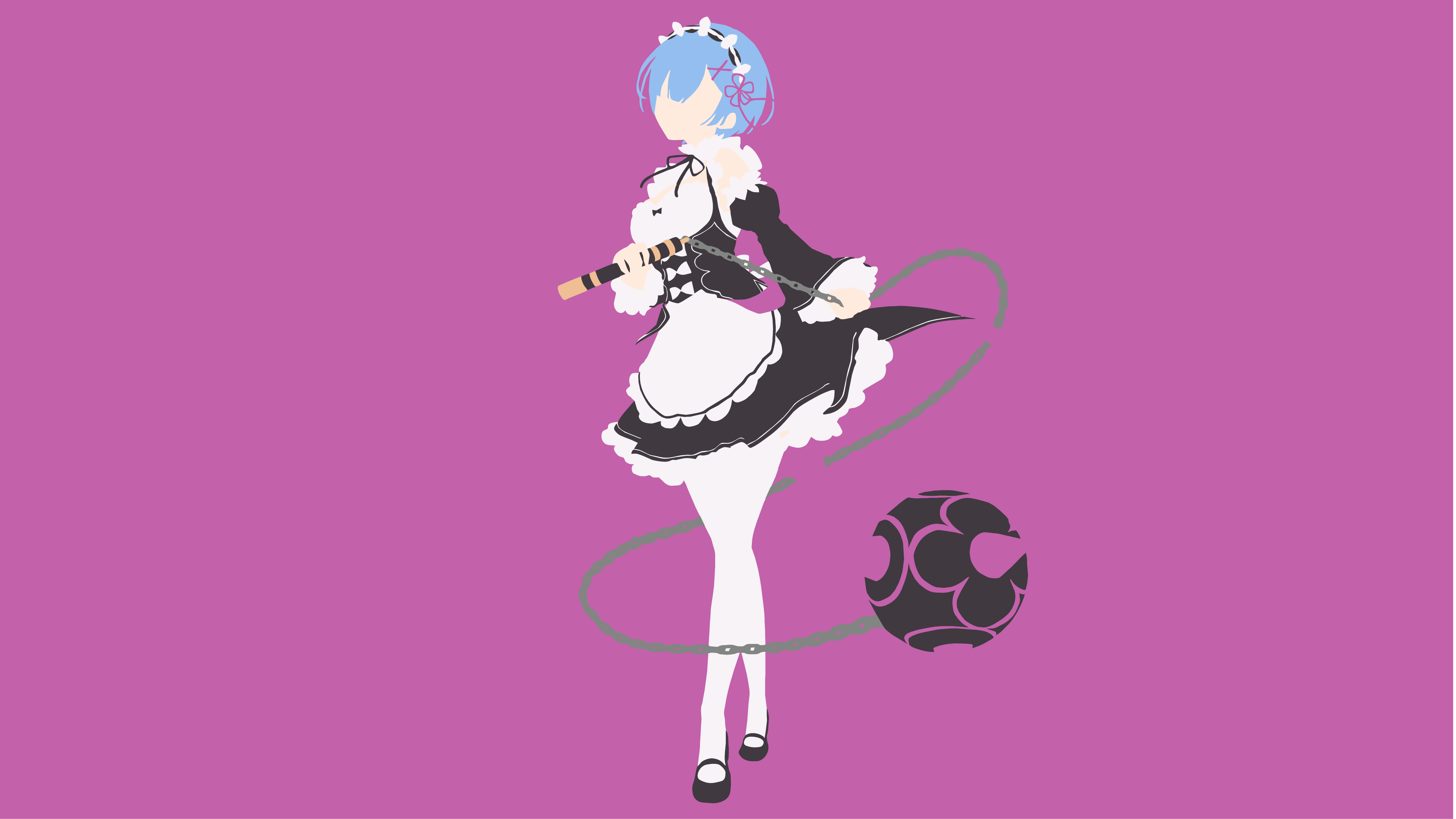 Rem Minimalist Wallpaper by Jamadow on DeviantArt