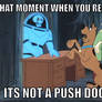 It's a push door