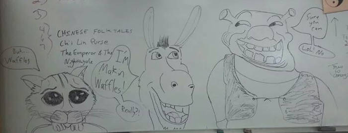 Board Drawings- Shrek