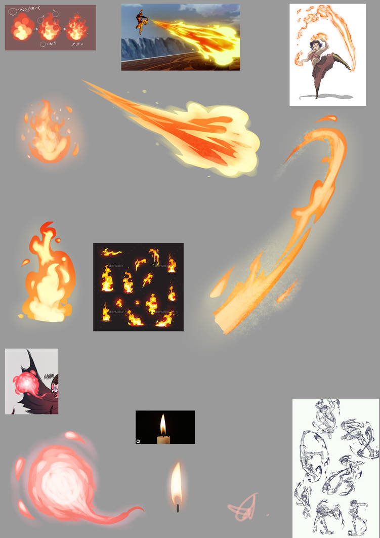 Multiple Fire Effect Fire effect Study by AlkeasChoco on DeviantArt