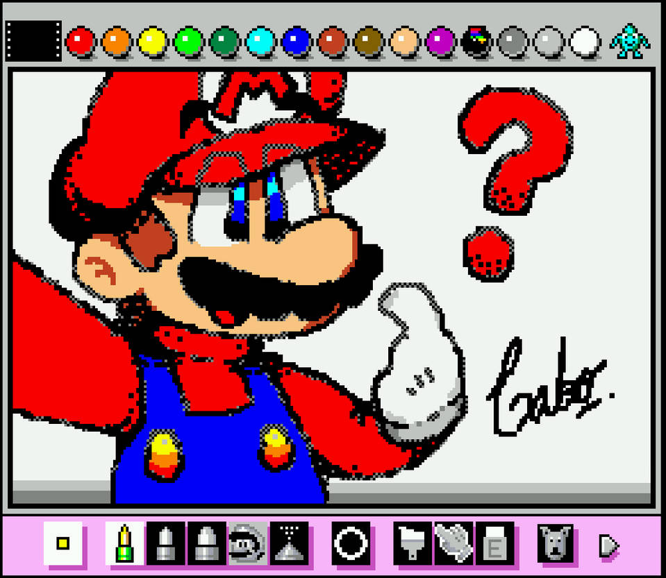 Mario Painting by GabitosPaints on DeviantArt