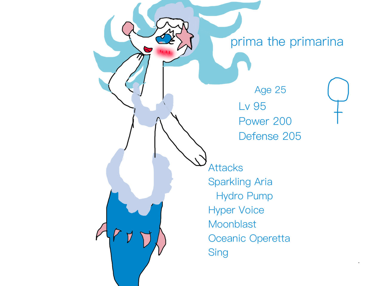 Primara Evolution Prima the primarina by MeganightmareSylveon on DeviantArt