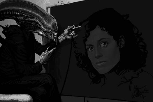 Ripley: Attacks from Space (Ms Paint)