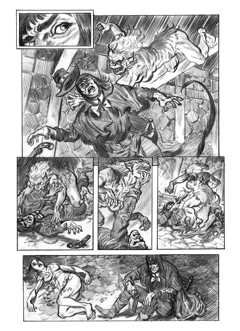 Solomon Kane pg 2 pencils