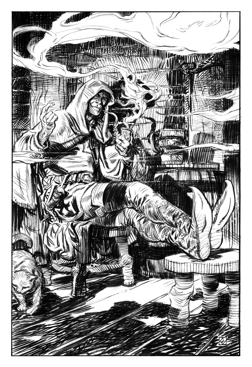 Strider at the Prancing Pony by deankotz