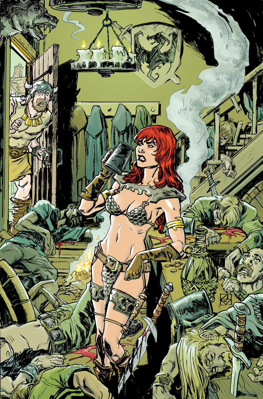 Red Sonja Happy Hour color