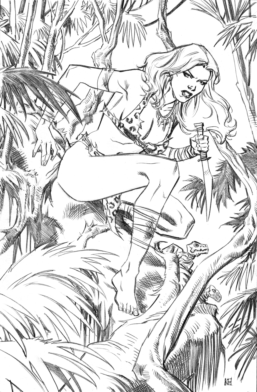 Shanna the She-Devil pencils