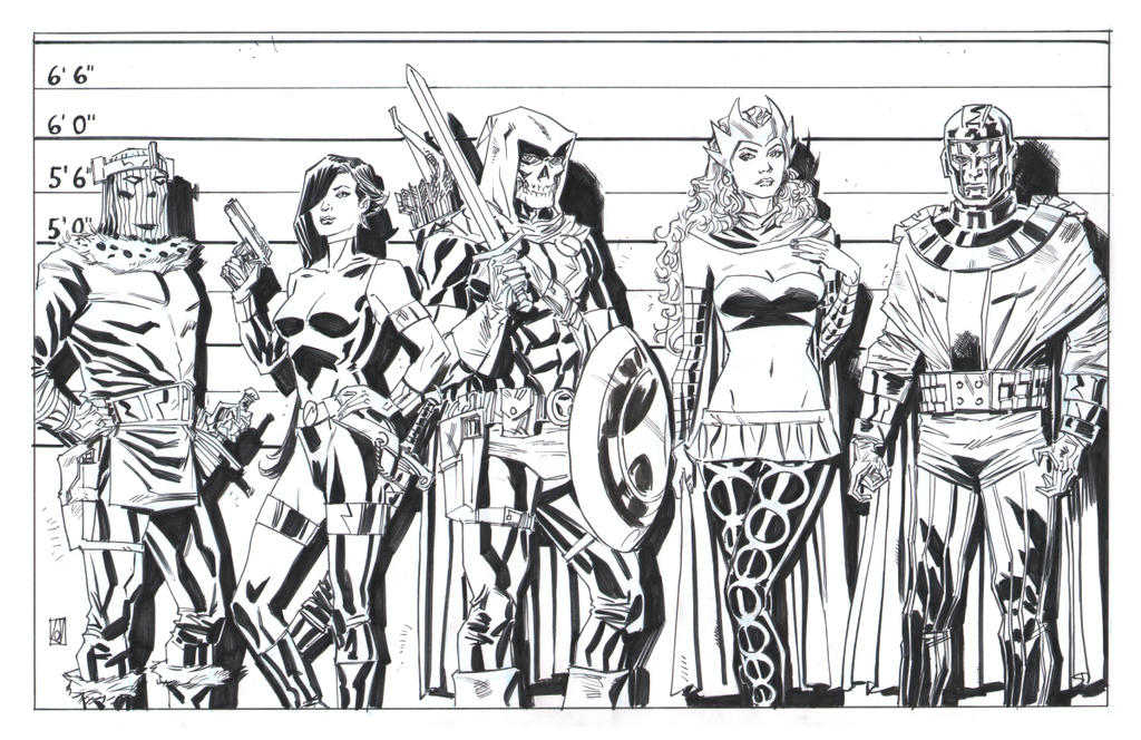 Avengers Villain Lineup by deankotz