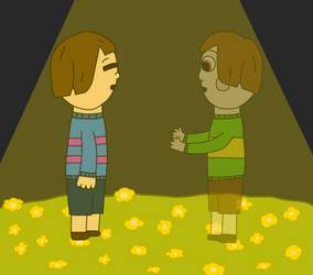 Frisk sees Chara (Undertale - Narrator's Edition)