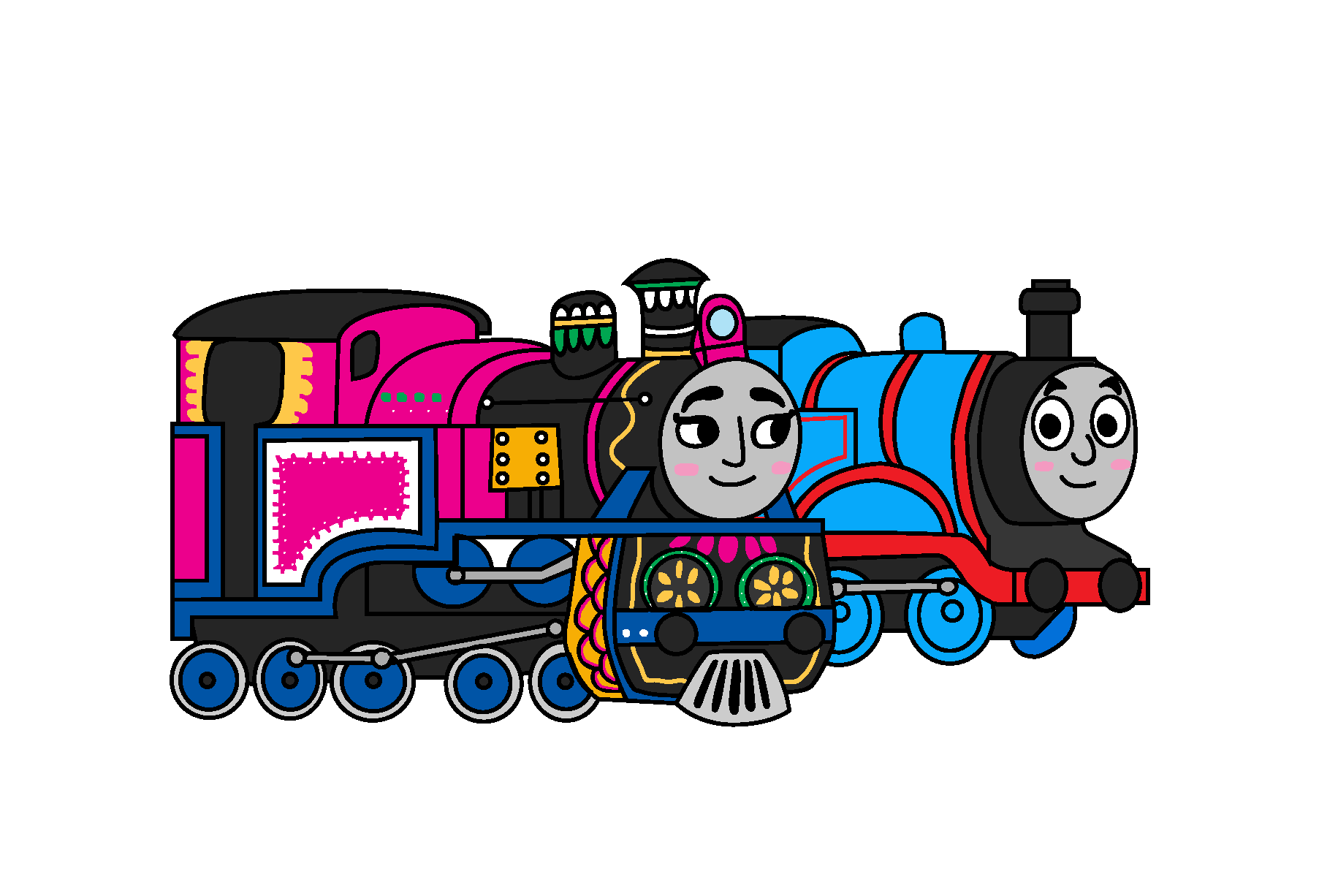 Custom Ashima Chibi Thomas and Ashima (MaddGirlz's B-day Gift) by BlueEngineLiz6 on ...