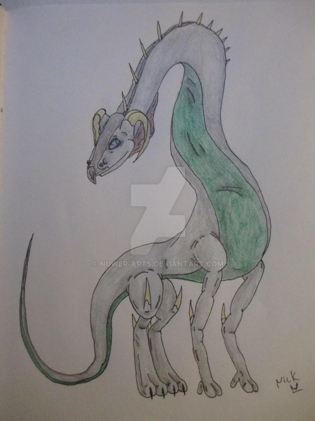 Alpha Dragon by Nuwer-Arts on DeviantArt