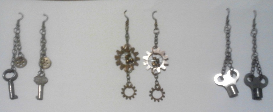 Steampunk Earrings 4-6