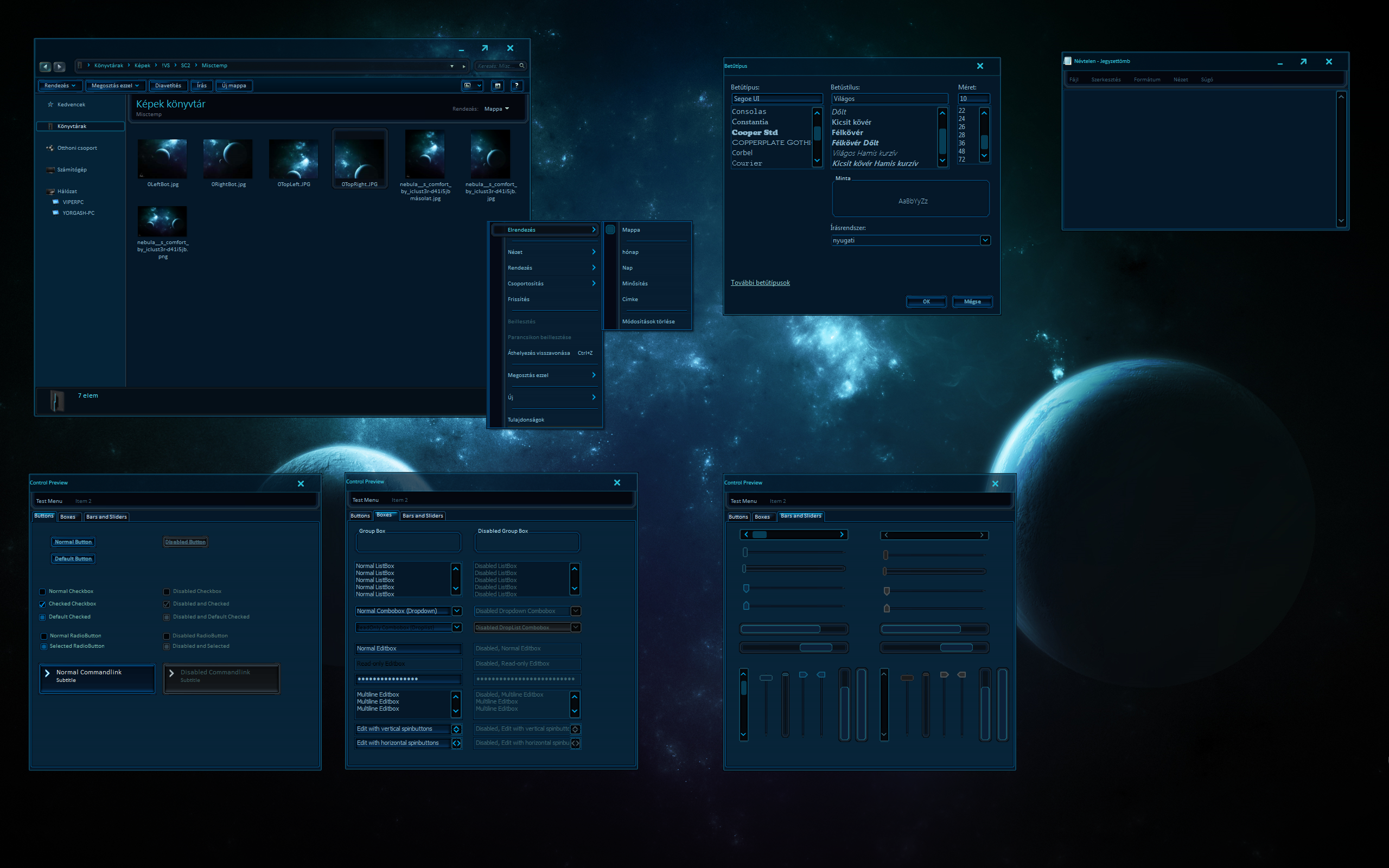 Starcraft 2 Windows Theme WIP