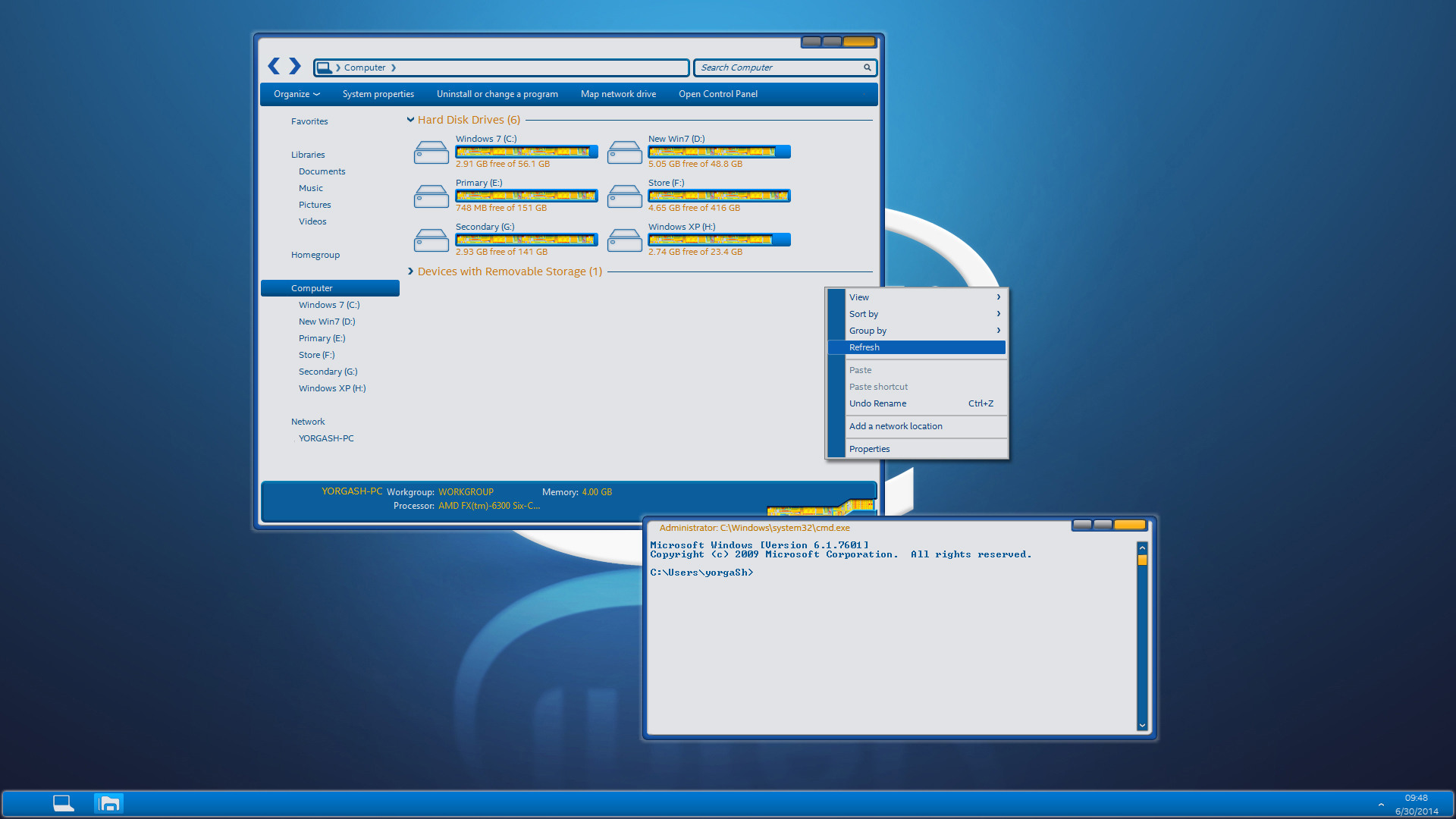 Intel Windows theme WIP!