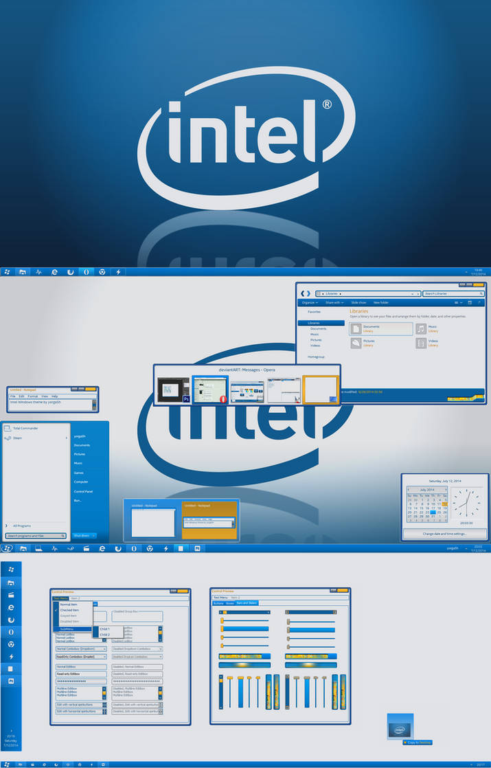 Image Window Intel Intel Windows theme WIP - last preview by yorgash on DeviantArt