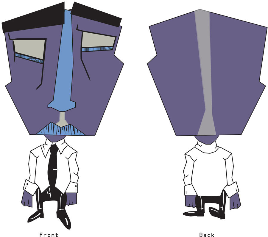 character front and back view by TimiCartoonhero on DeviantArt