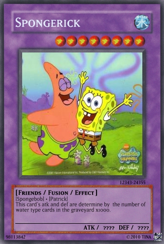 spongebob yugioh cards Magic the Gathering, Secret Lair: Secret Lair x SquarePants: Card Monster Games MTGNexus - Spongebob, Friend of