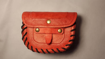 D style leather pouch