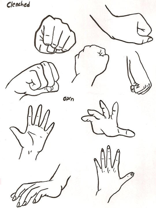 More hand Examples by ajbluesox on DeviantArt