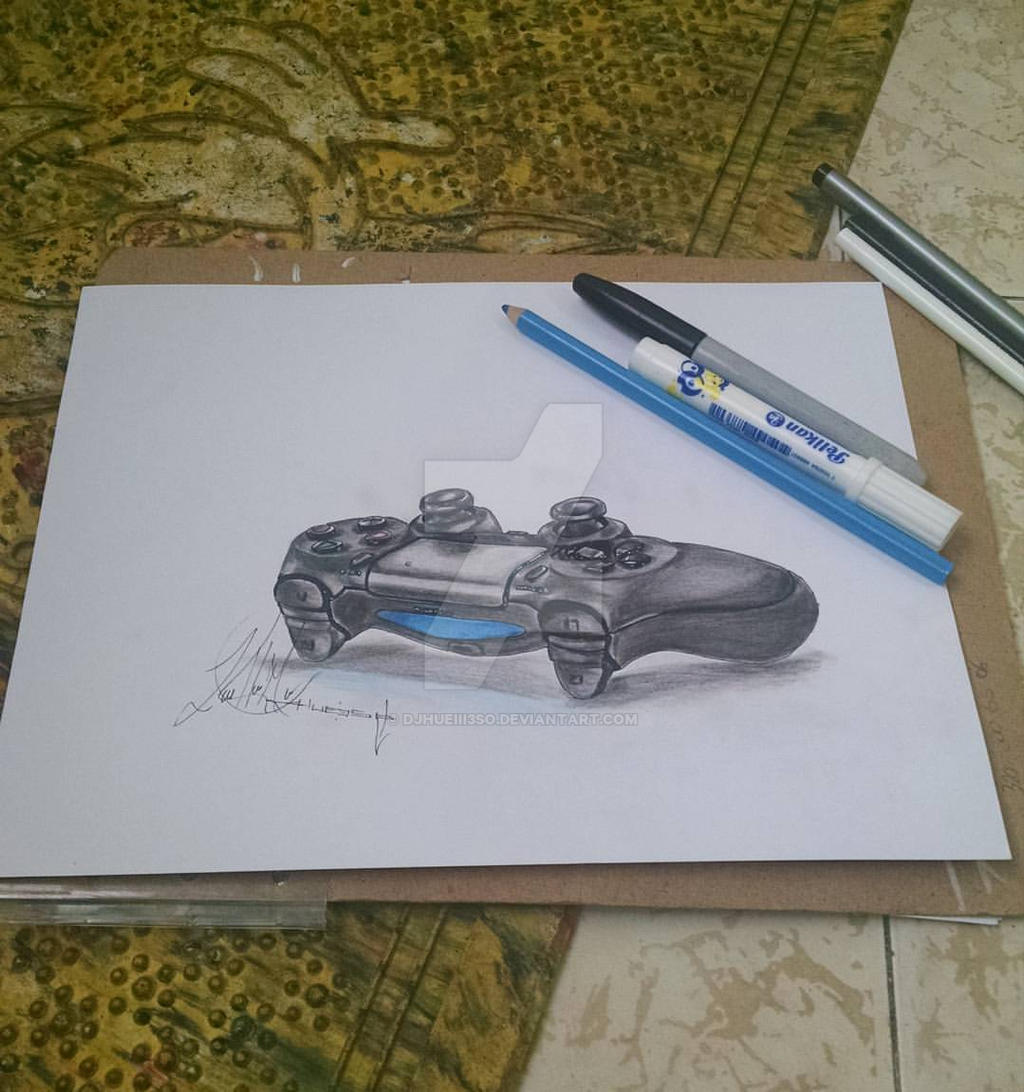 Ps4 Controller Draw By Djhueiii3so On Deviantart Ps4 Controller Draw By Djhueiii3so On Deviantart
