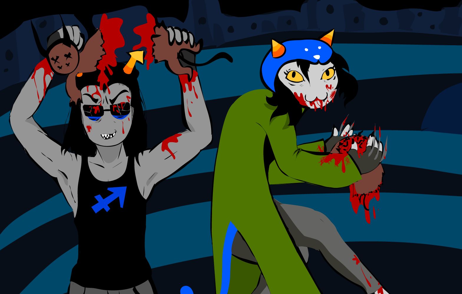 Nepeta and Equius Get Busy