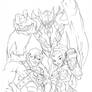 Justice League of Eternia WIP pencils