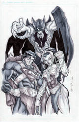 Justice League of Eternia by GavinMichelli