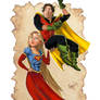 Super Rapunzel and Flynn Robin