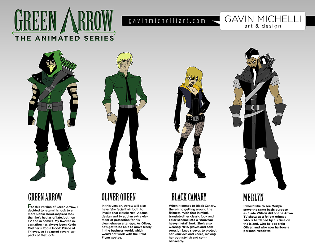 Green Arrow Animated Designs