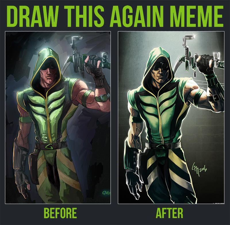 Draw this Again: Green Arrow