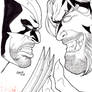 Wolverine vs Sabertooth Sketch Cover