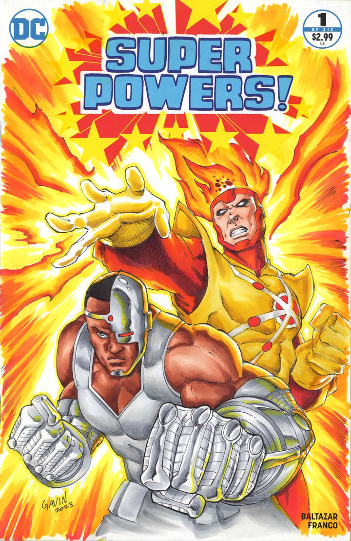 Super Powers Color Sketch Cover by GavinMichelli on DeviantArt