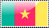 Cameroonian Flag Stamp by xxstamps