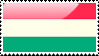 Flag of Hungary Stamp by xxstamps