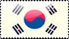 South Korea Flag Stamp