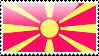 Flag of Macedonia Stamp by xxstamps