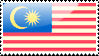 Flag of Malaysia Stamp by xxstamps